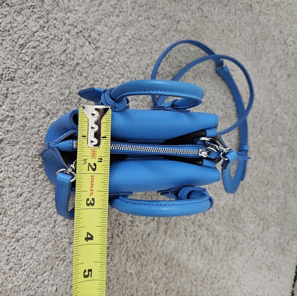 Authentic MCM Blue Leather Mini Bag - Picture 9 of 14